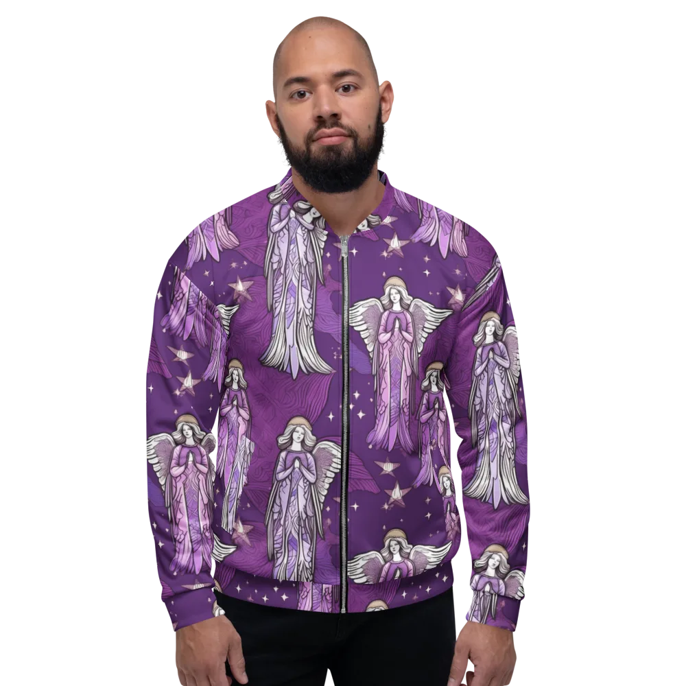 Starlit Choir on Bomber Jacket — Front