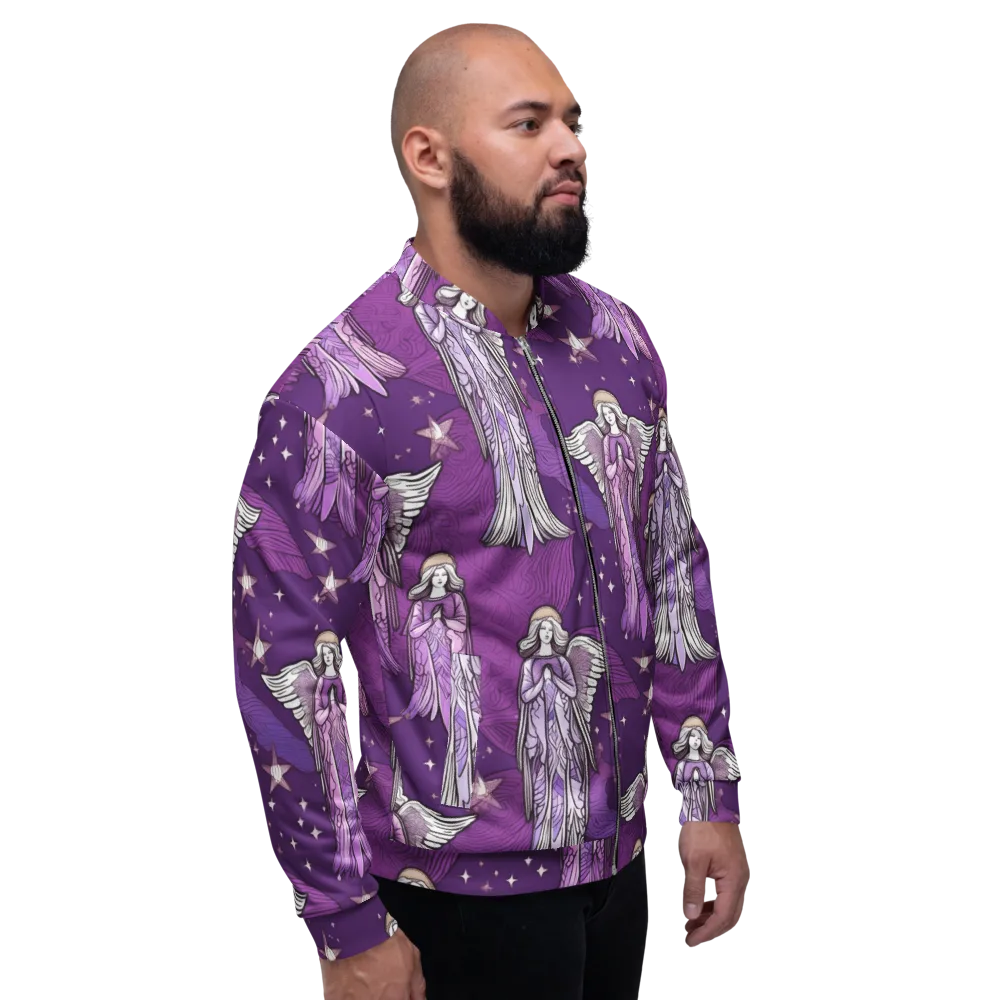 Starlit Choir on Bomber Jacket — Right
