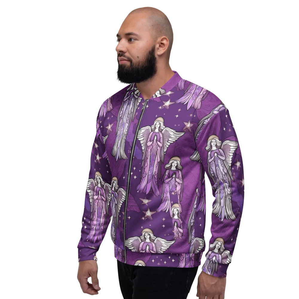 Starlit Choir on Bomber Jacket — Left