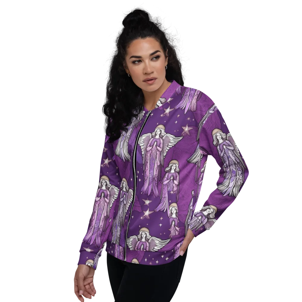 Starlit Choir on Bomber Jacket — Left