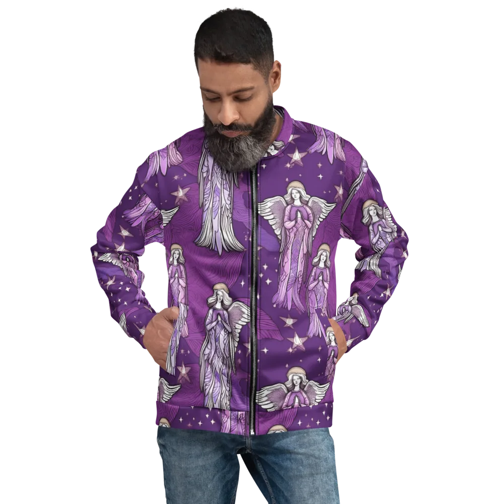 Starlit Choir on Bomber Jacket — Front
