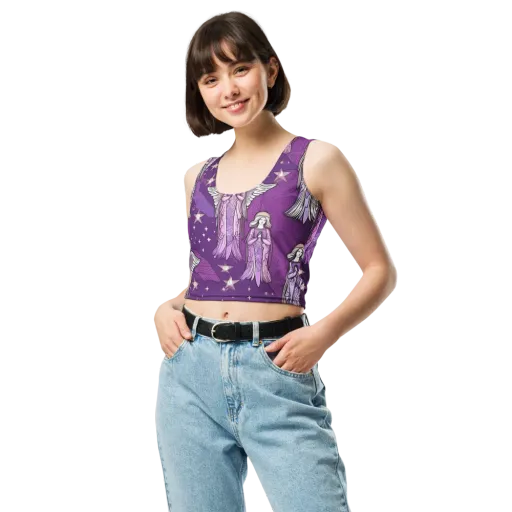 Starlit Choir on a Crop Top