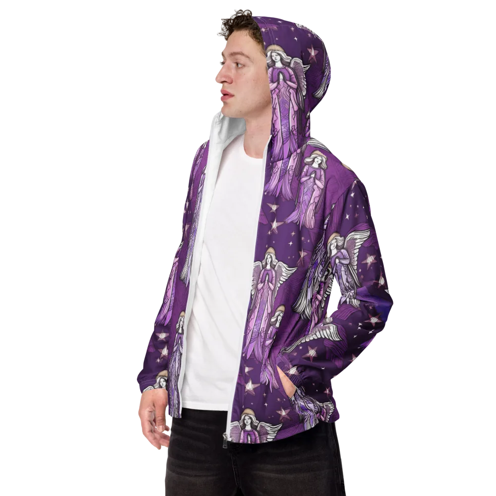 Starlit Choir on Men's Windbreaker — Left Front