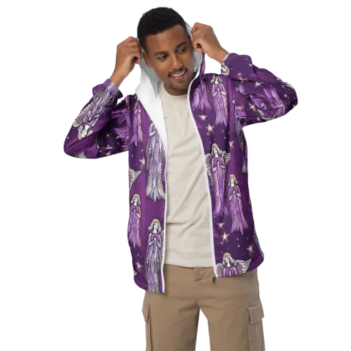 Starlit Choir on a Men's Windbreaker