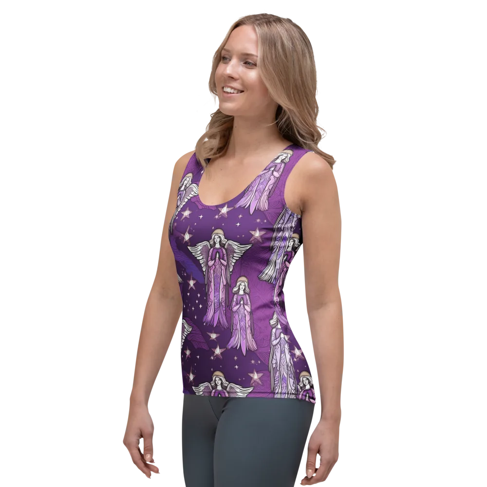 Starlit Choir on Women's Tank Top — Left Front