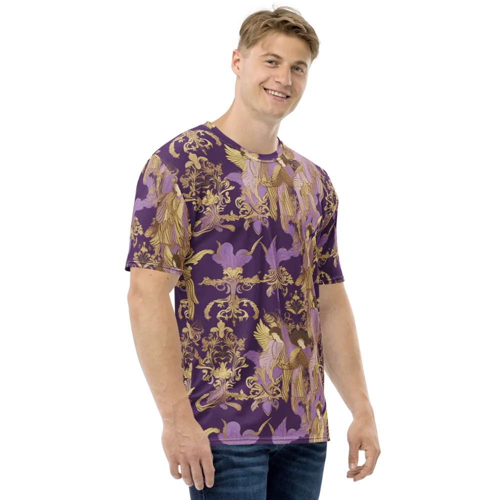 Gilded Ascension on Men's Crew Neck T-Shirt — Right