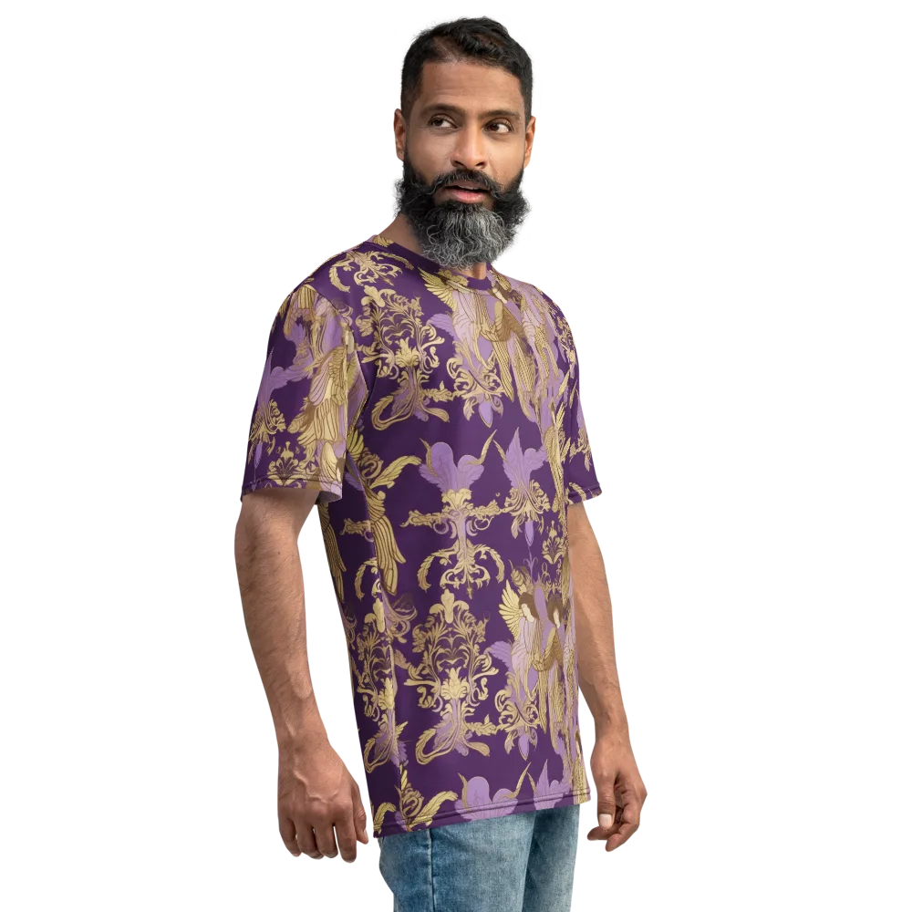 Gilded Ascension on Men's Crew Neck T-Shirt — Right