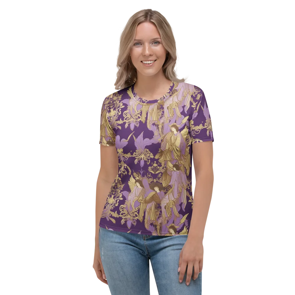 Gilded Ascension on Women's Crew Neck T-Shirt — Front