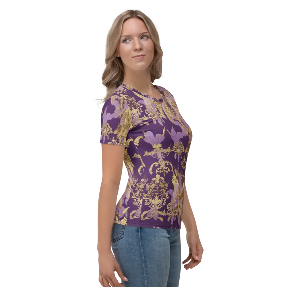 Gilded Ascension on Women's Crew Neck T-Shirt — Right