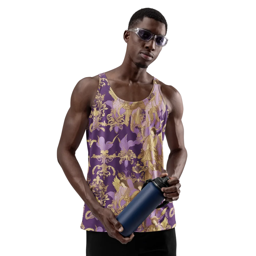 Gilded Ascension on Men's Tank Top — Front