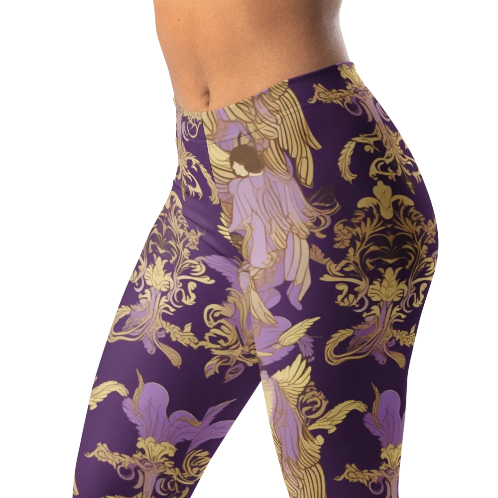 Gilded Ascension on Leggings — Left Front