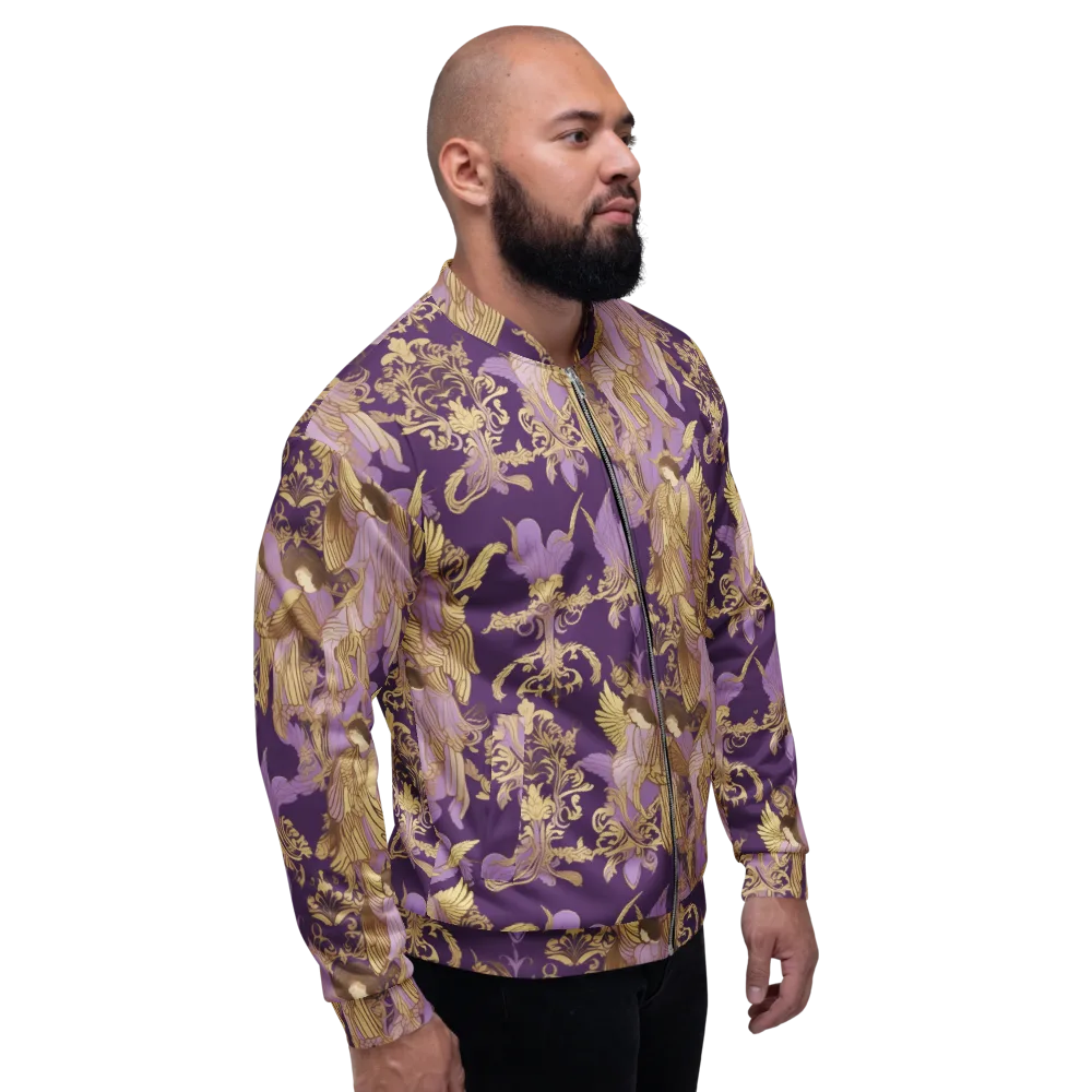 Gilded Ascension on Bomber Jacket — Right