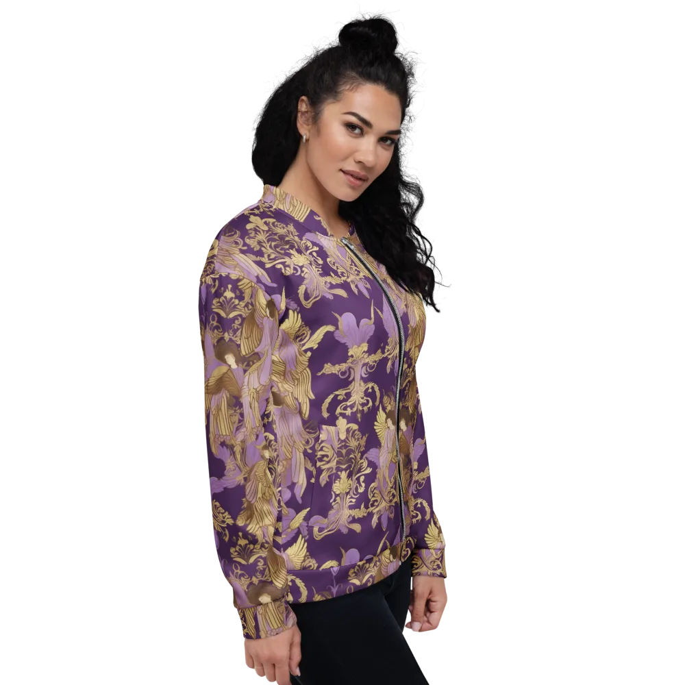 Gilded Ascension on Bomber Jacket — Right