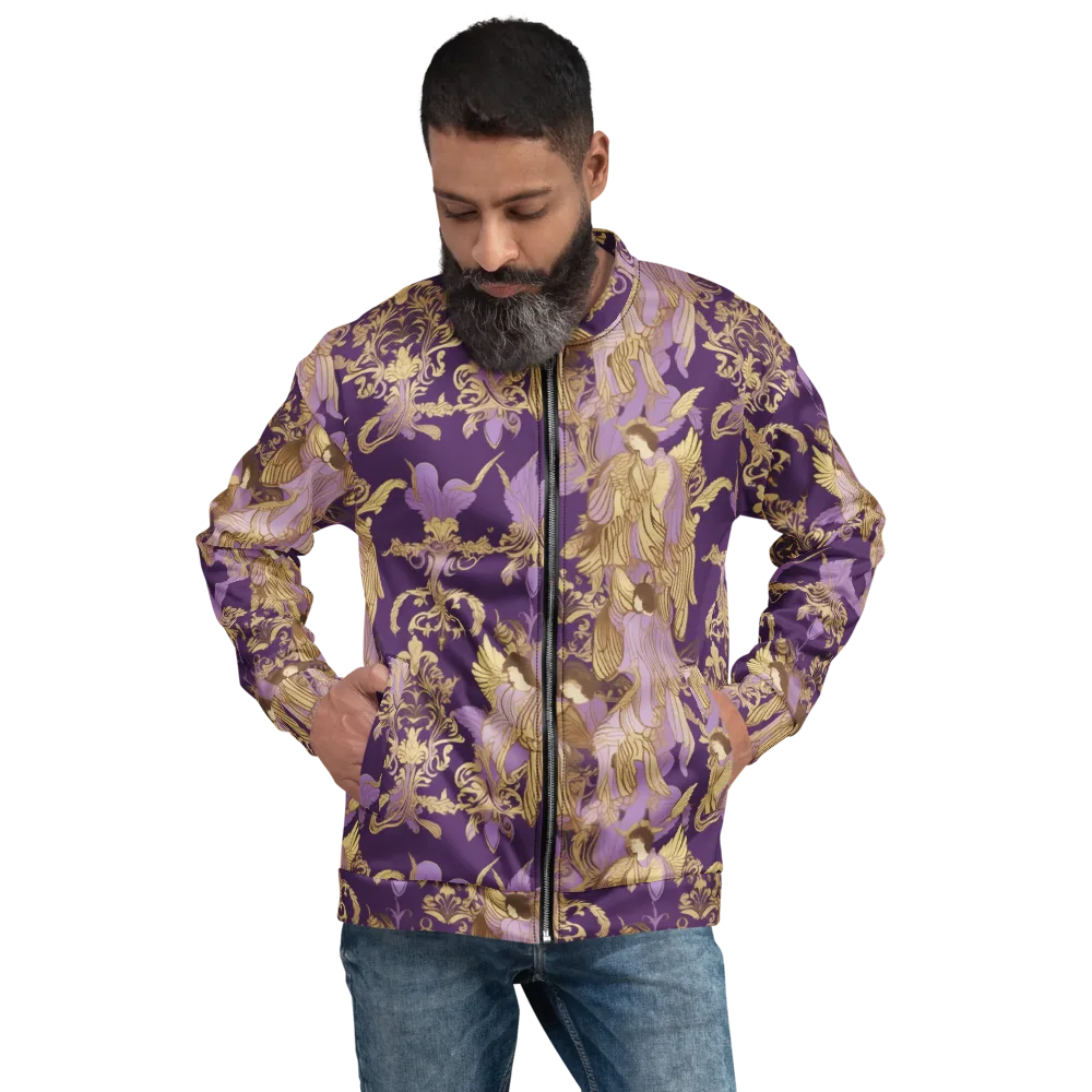 Gilded Ascension on Bomber Jacket — Front