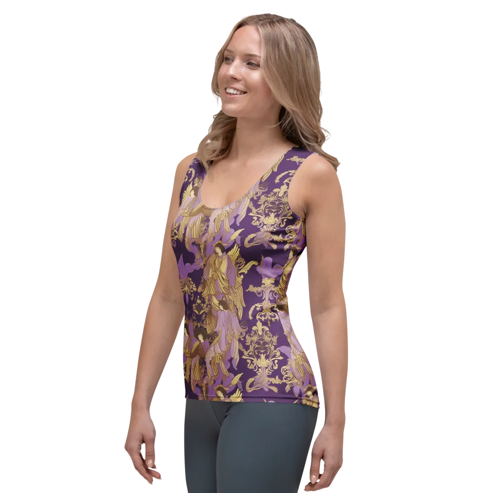 Gilded Ascension on Women's Tank Top — Left Front