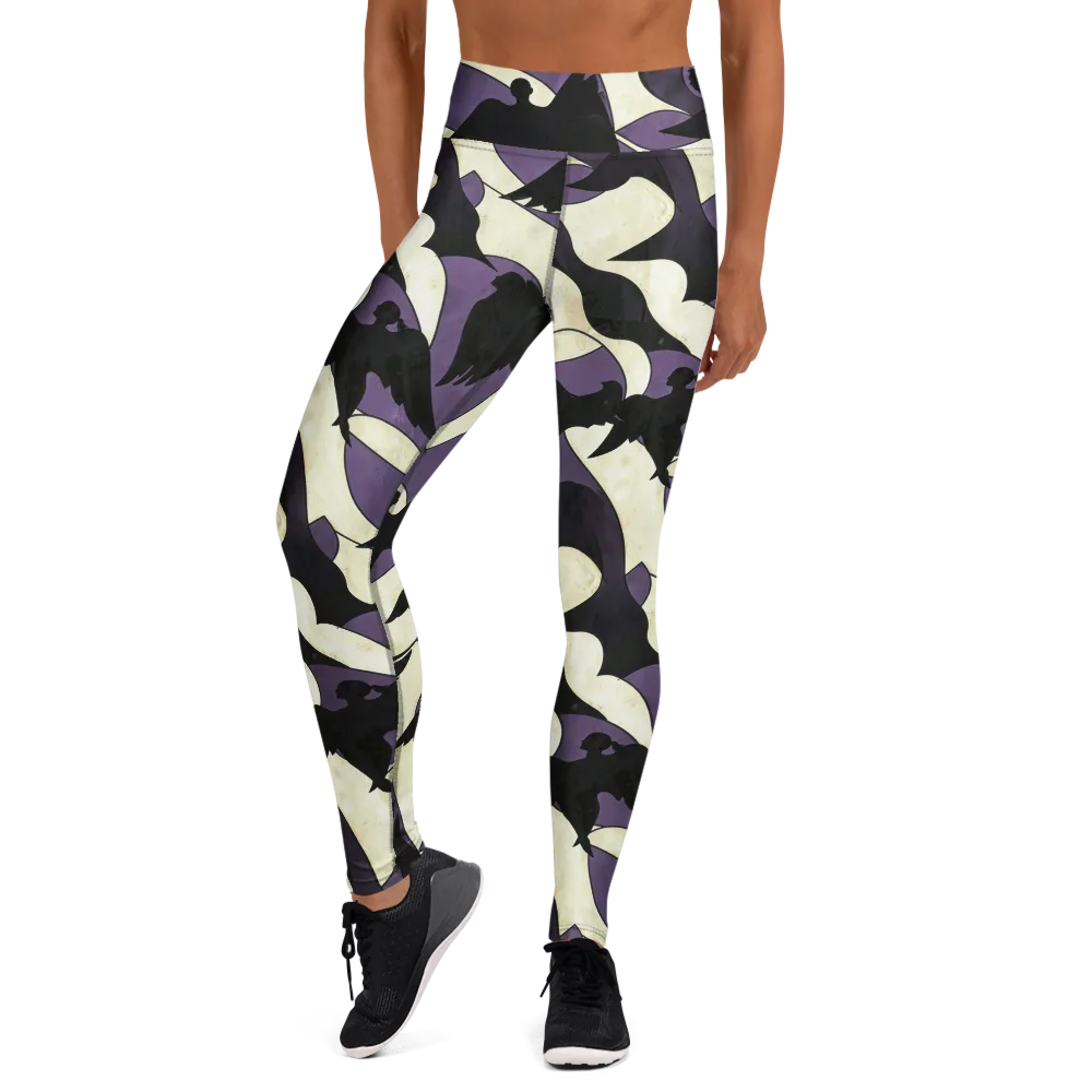 Violet Ascension on Yoga Leggings — Front