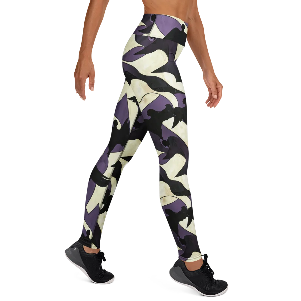 Violet Ascension on Yoga Leggings — Right