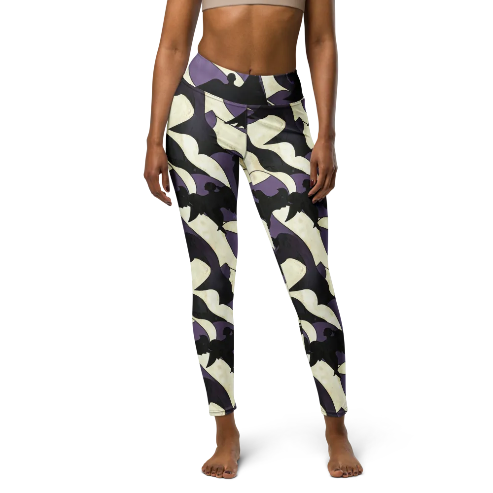 Violet Ascension on Yoga Leggings — Front