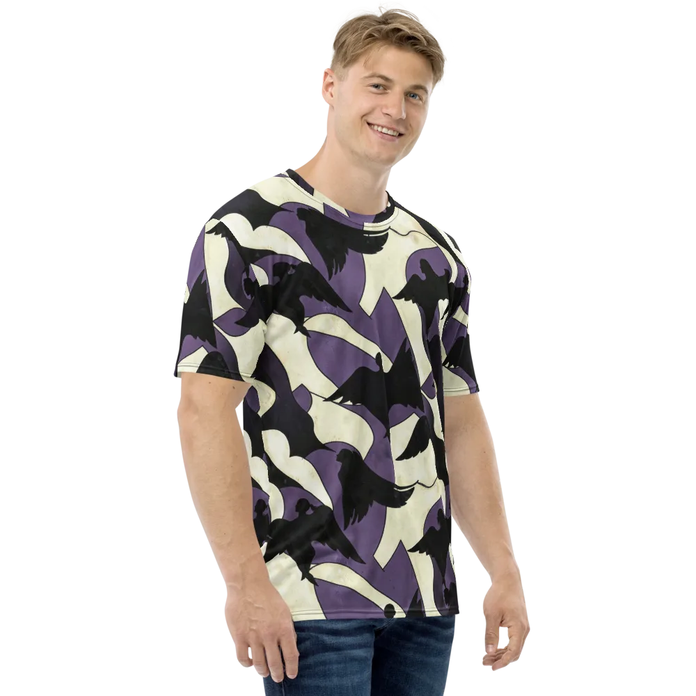 Violet Ascension on Men's Crew Neck T-Shirt — Right