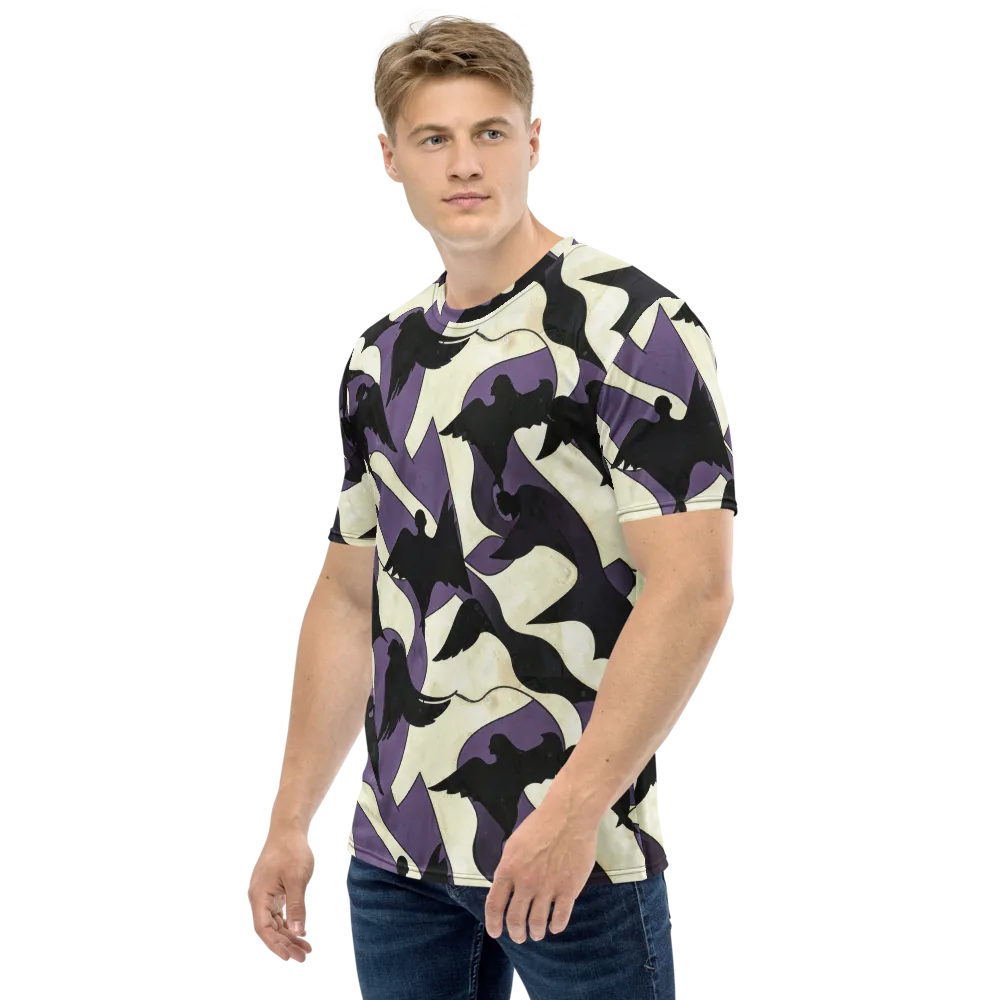 Violet Ascension on Men's Crew Neck T-Shirt — Left