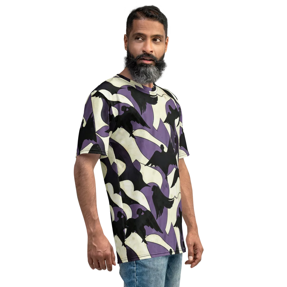 Violet Ascension on Men's Crew Neck T-Shirt — Right