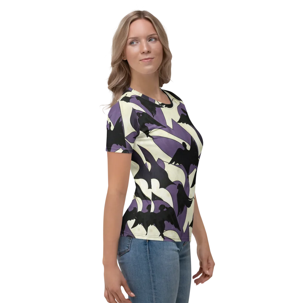 Violet Ascension on Women's Crew Neck T-Shirt — Right