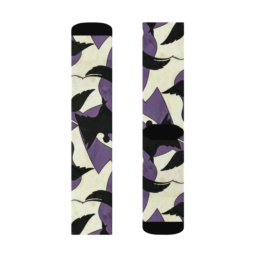 Violet Ascension on Socks — Right Sock