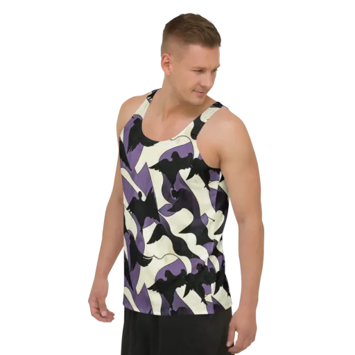 Violet Ascension on a Men's Tank Top