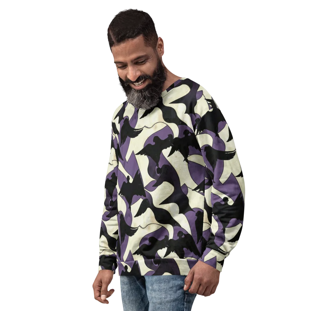 Violet Ascension on Sweatshirt — Left Front