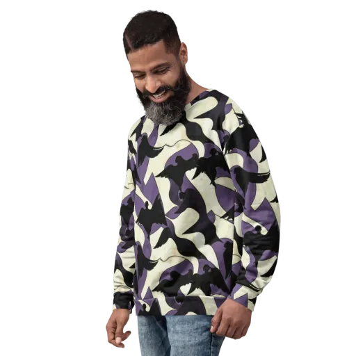 Violet Ascension on a Sweatshirt