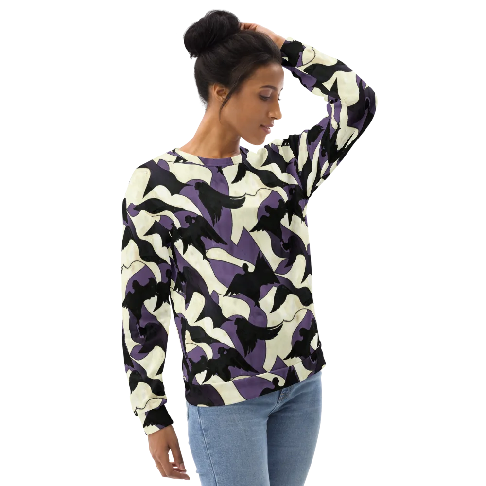Violet Ascension on Sweatshirt — Right Front