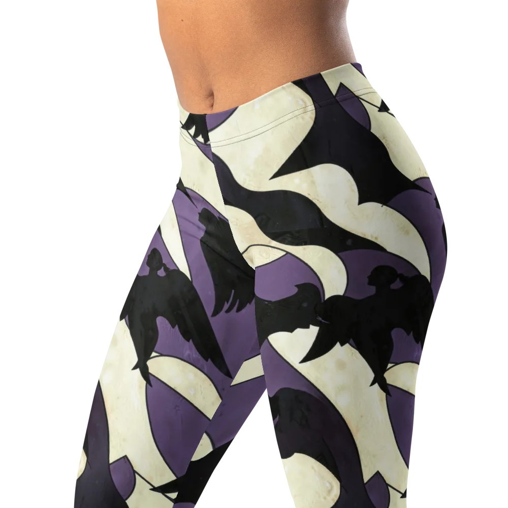 Violet Ascension on Leggings — Left Front