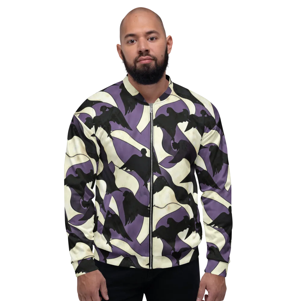Violet Ascension on Bomber Jacket — Front