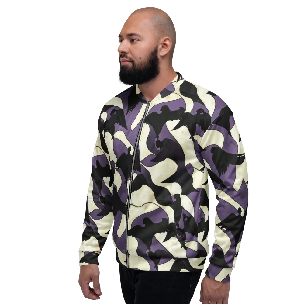 Violet Ascension on Bomber Jacket — Left