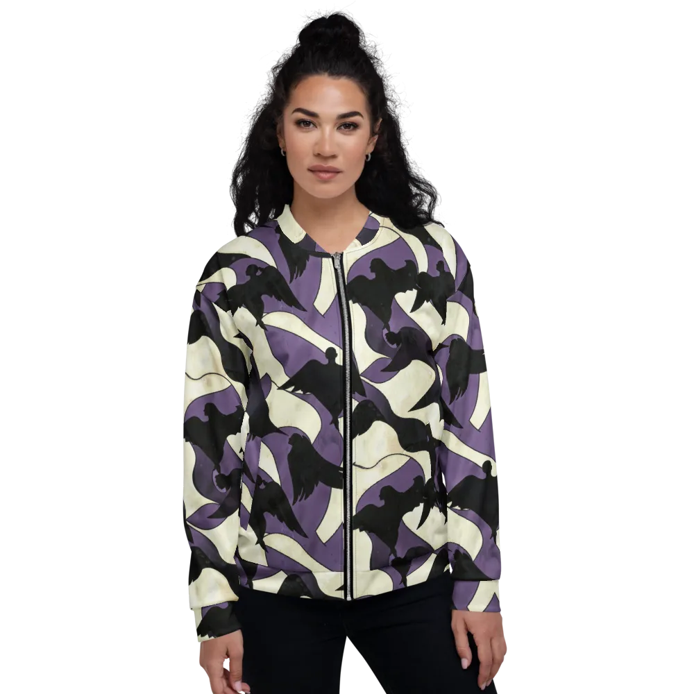 Violet Ascension on Bomber Jacket — Front