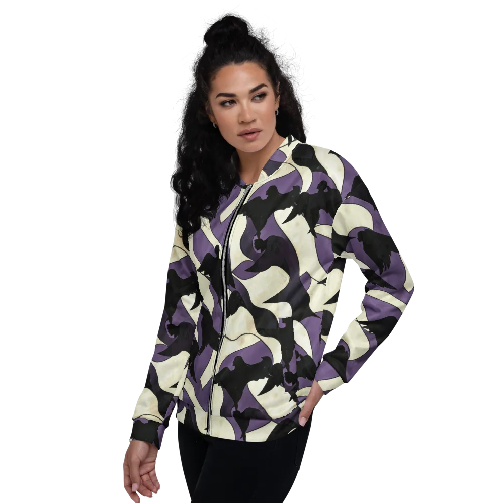 Violet Ascension on Bomber Jacket — Left