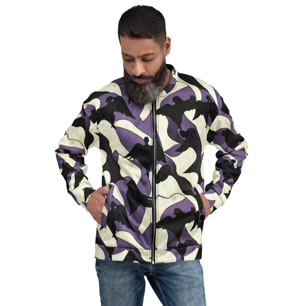Violet Ascension on Bomber Jacket — Front