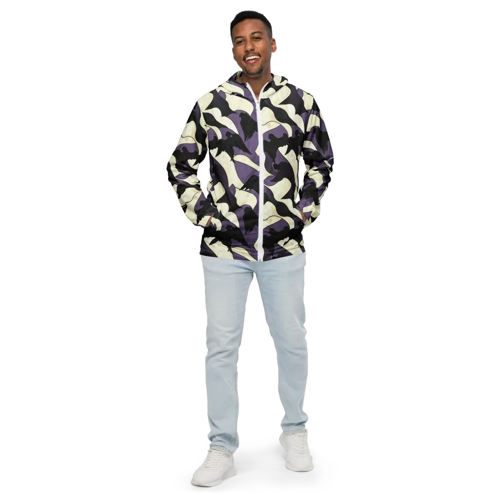 Violet Ascension on Men's Windbreaker — Front