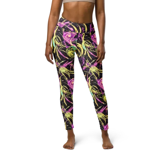 Nightfire Flux on a Yoga Leggings