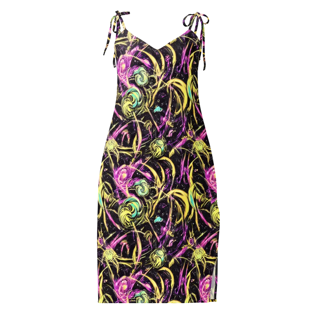 Nightfire Flux on Slip Dress — Front