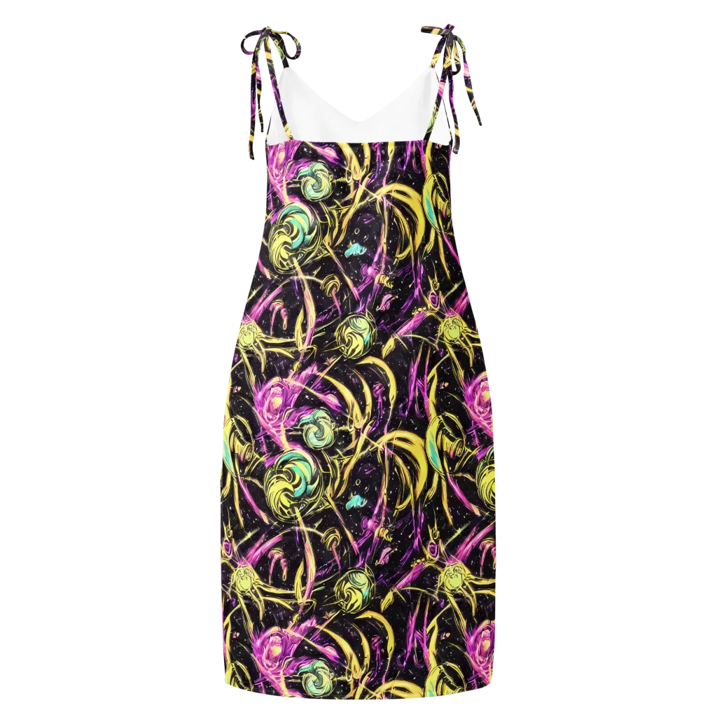 Nightfire Flux on Slip Dress — Back