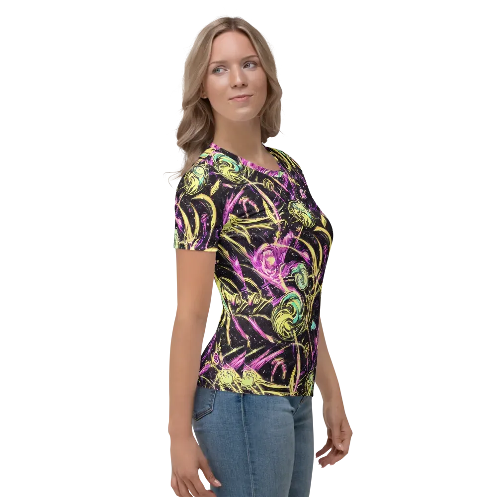 Nightfire Flux on Women's Crew Neck T-Shirt — Right