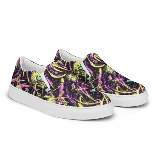 Nightfire Flux on a Women's Slip-On Canvas Shoes
