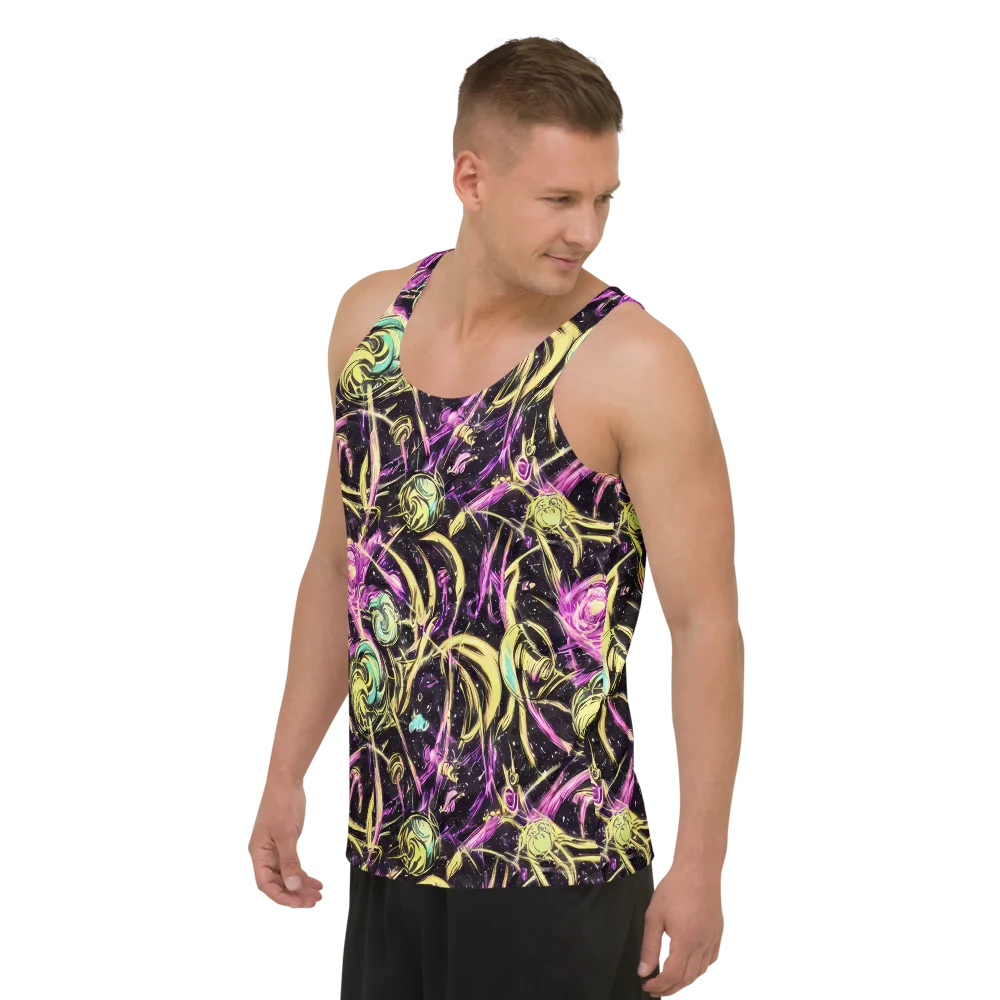 Nightfire Flux on Men's Tank Top — Left Front
