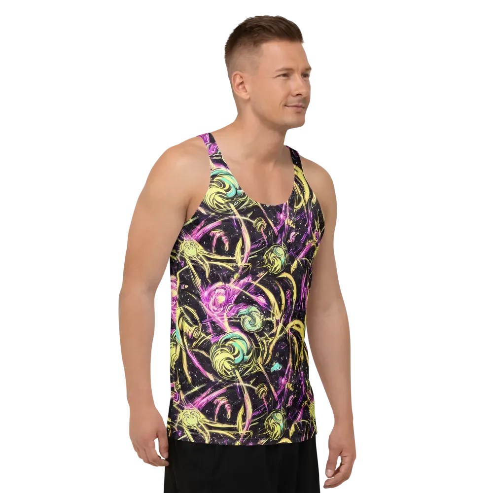 Nightfire Flux on Men's Tank Top — Right Front