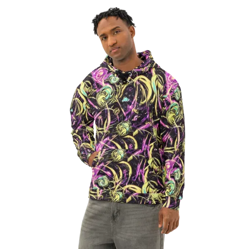 Nightfire Flux on a Cotton Hoodie