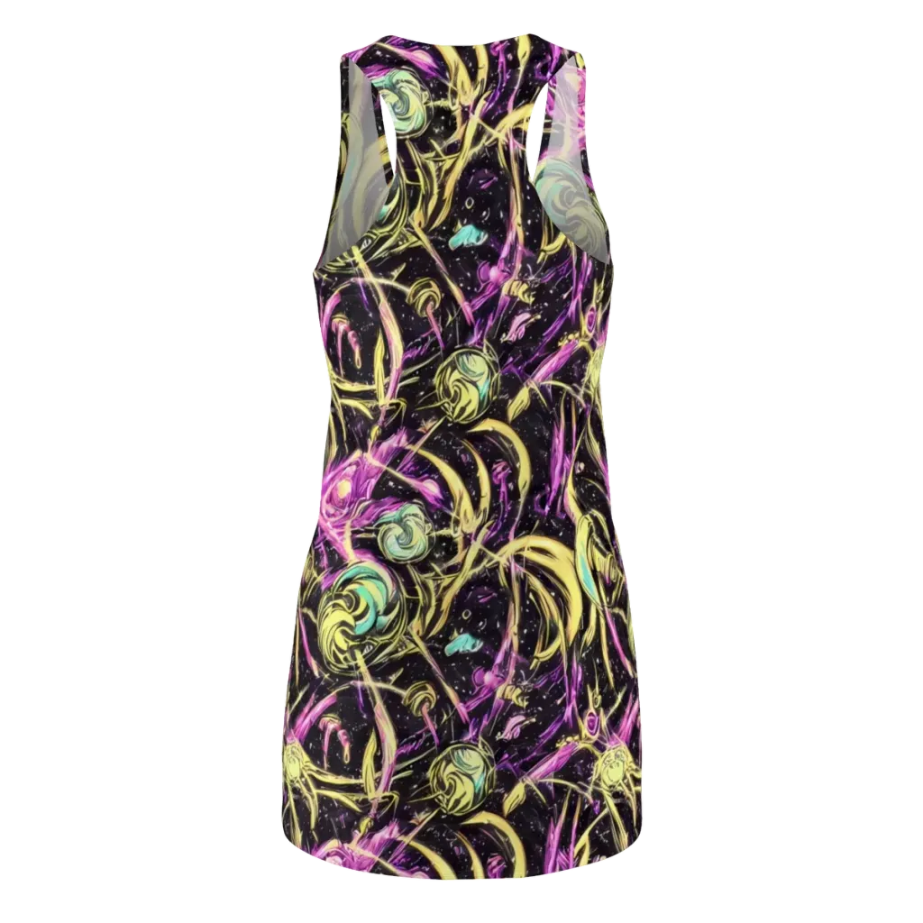 Nightfire Flux on Racerback Dress — Back