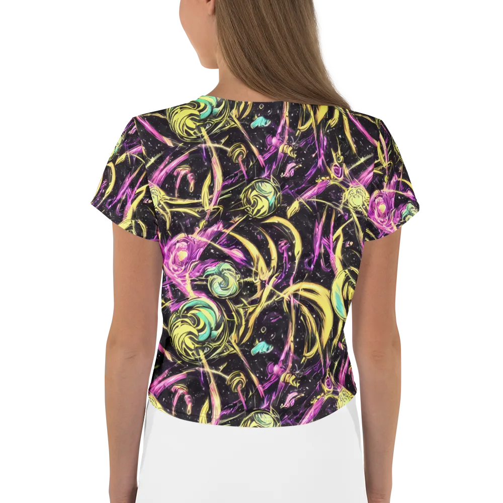Nightfire Flux on Crop Tee — Back