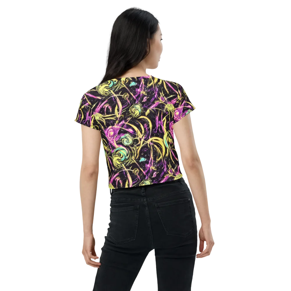 Nightfire Flux on Crop Tee — Back