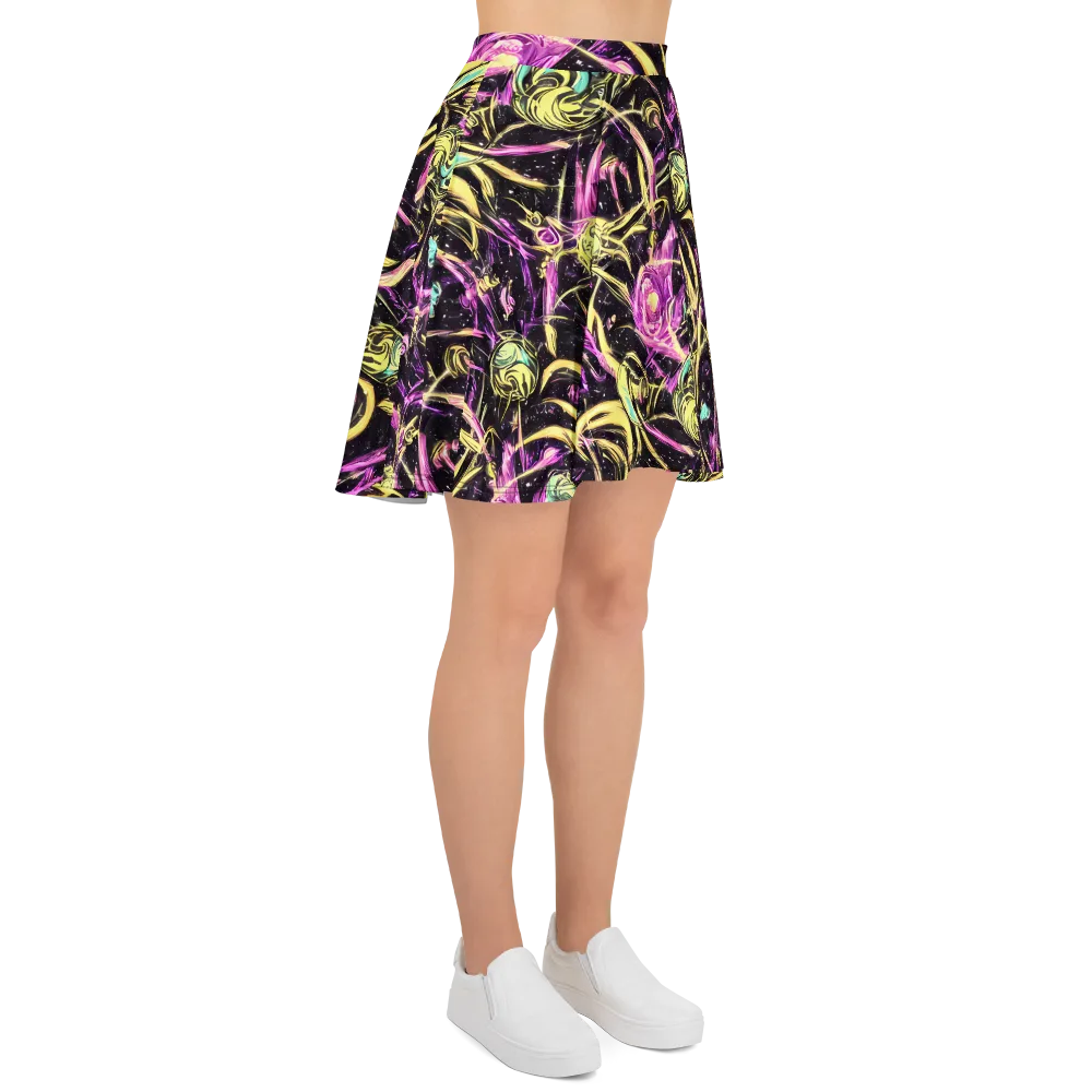 Nightfire Flux on Skater Skirt — Right